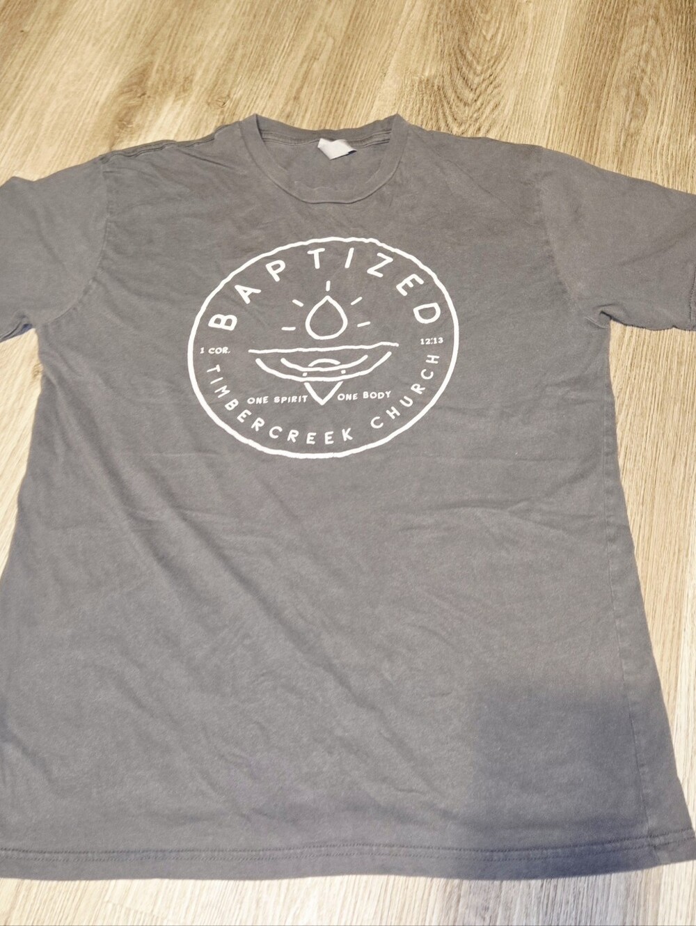 Baptized Graphic Tee - Gray